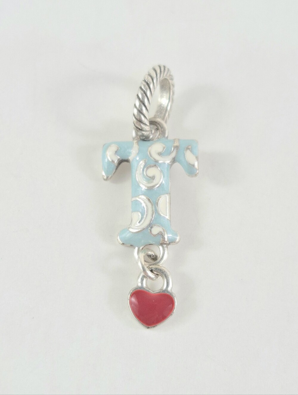 Brighton Letter T Enamel Charm